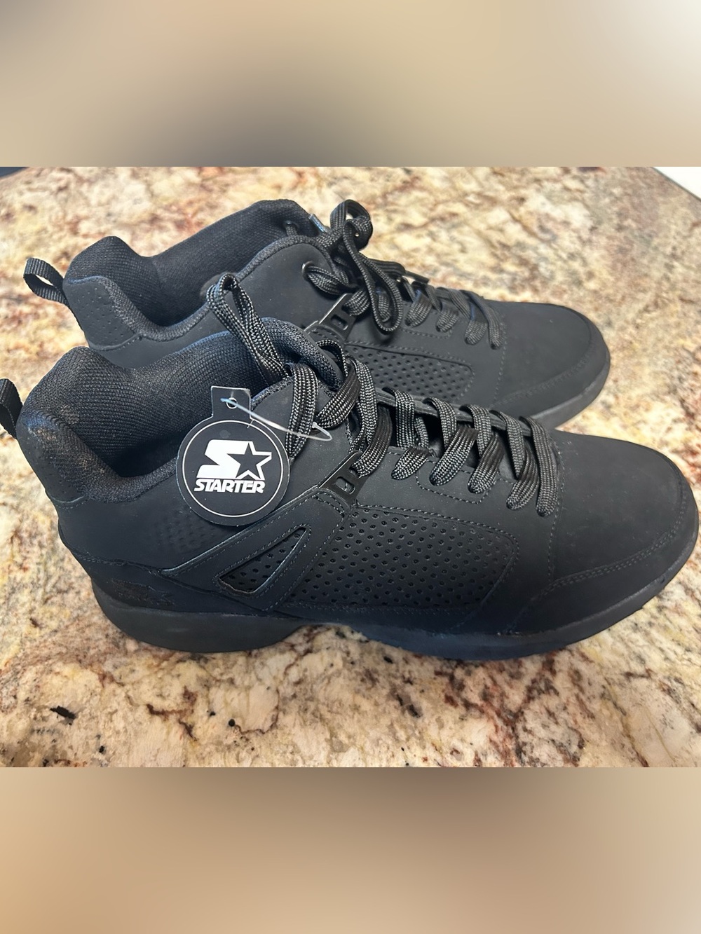 NWT STARTER Black High Top  Lace-Up Athletic Sneakers Men’s 9 Basketball